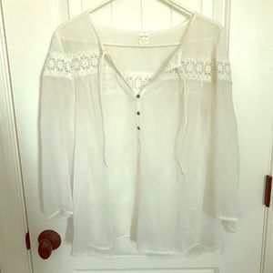 Boutique sheer flowy top